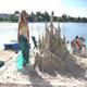 Mermaid Model Sand Castle