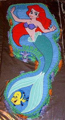 Ariel Birthday Cake on Ariel Mermaid Birthday Cake Cakes Gallery